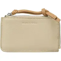 Marc O'Polo Leder Kartenhalter Zip Wallet Jonesboro Cream beige