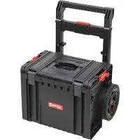 Qbrick System PRO Cart 2.0 Plus stapelbar 490 x 415 x 660 mm 29 l IP54 abnehmbarer Doppelteleskopgriff