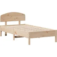 Syfax Massivholzbett ohne Matratze 75x190 cm Kiefernholz