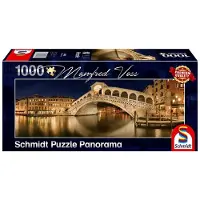 Schmidt Spiele Panoramapuzzle Manfred Voss Rialto Brücke 1.000 Teile