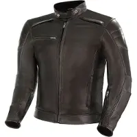 SHIMA Blake Braun Motorrad Lederjacke Größe L