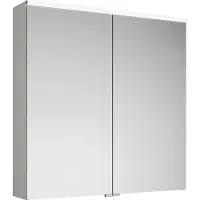 Burgbad Eqio Spiegelschrank mit horizontaler LED-Beleuchtung, 2 Türen, 800x800mm