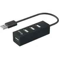 Equip 4 Port USB Hub, USB 2.0, USB 2.0, 480 Mbit/s, Schwarz, China, CE, RoHS