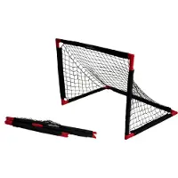 Powershot Fussballtor Kinder für Garten - komplett klappbar - 90x60cm - inkl. Fussball und Bodenanker