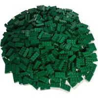 LEGO 2x4 Steine Hochsteine Dunkelgrün - 3001 NEU! Menge 25x