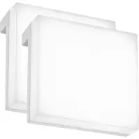 Briloner 2er Set LED Spiegelleuchte LED Spiegellampe Badlampe IP44 Klemmbar Bad