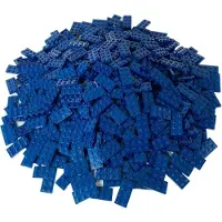 LEGO 2x4 Platten Bauplatten Dunkelblau - 3020 NEU! Menge 100x