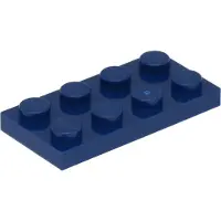 LEGO : 50 Platten, Größe 2x4 Noppen in Dunkelblau