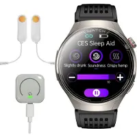 INF Smartwatch mit EKG, Bluetooth-Anrufen und Gesundheitsüberwachung Silber