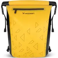 Wozinsky Wasserdichter Rädertasche Für Den Gepäckträger 2-In-1-Fahrradtasche 23 L Gelb (Wbb31Ye)