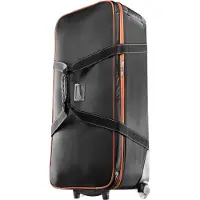 Walimex pro pro Trolley Studiotasche – Größe M – 960 x 510 x 290 mm – Großräumig & gepolstert – für Studioequipment, 2-in-1 Funktion mit kugelgelagerten Rollen – Stativtasch, Kameratasche