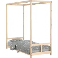 Syfax Kinderbett 80x200 cm Massivholz Kiefer
