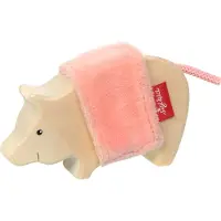 Sigikid Cudly Wudly Holztier Schwein, Holzfigur, Spielfigur, Holzspielzeug, Spielzeug, Dekoration, 39511
