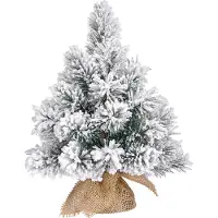 Black Box Trees Dinsmore Künstlicher Weihnachtsbaum in Jutesack - H60 x Ø50 cm - Grün Frosted