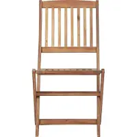 vidaXL "Winter Sale" Gartenstühle - Braun Klappbare Gartenstühle 2er-set Massivholz Akazie DE8904269