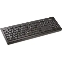 Kensington Tastatur KB150 EQ, kabellos, QWERTZ, mit Nummernblock, versiegelte Membran, PCR, schwarz