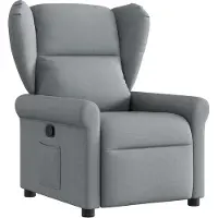 Syfax Relaxsessel Hellgrau Stoff