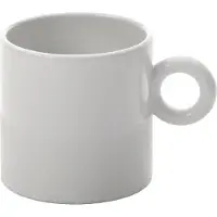 Alessi Kaffeebecher Dressed White Porzellan 70 ml (Set von 4)