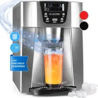 Klarstein Ice Volcano 2G Eismaschine LED 12kg je 24h 2l 6-12min silber Silber