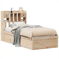 Syfax Massivholzbett ohne Matratze 90x190 cm Kiefer