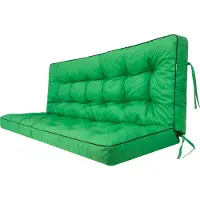 Stanis³aw Jurga Pillowprim "Pola" Sitzpolster für Hollywoodschaukel – 150x110cm – wetterfest & bequem, Rot