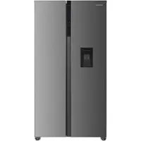 Heinner HSBS-HM529NFBKWDE++, Freistehend, Amerikanische Tür, Edelstahl, 2 Tür(en), Berührung, LED