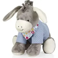 Sterntaler Kuscheltier "Emmi, 37 cm", grau (grau, blau), Plüschfiguren, KinderB:13cm H:35cm T:37cm, Plüsch, Kuscheltier, B:13cm H:35cm T:37cm