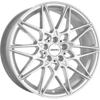 CARMANI Felge 18 Knut 8 Zollx19 Zoll ET35 5x120 white silver CA180819K35WS kompatibel mit BMW 1er Reihe 2er Reihe 3er Reihe 4er Reihe 5er Reihe X1 X3 X4