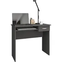 VCM Holz Schreibtisch Computertisch Tastaturauszug Schublade Bürotisch Arusa