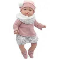 Rosa Toys Baby-Puppe reborn Daniela weinen rosa Schal