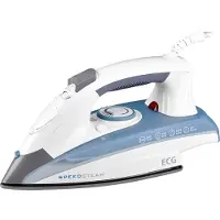 Ecg NZ 190 | Dampfbügeleisen | 2000 W | Antihaft-Bügelplatte | einstellbare Dampfleistung | Temperatureinstellung | Anti-Drip/Calc | Auto-clea |