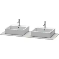 Duravit Konsole XSQUARE m 2 Ausschn 16x1400x550mm nordic we sdm