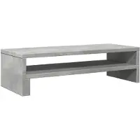 vidaXL Monitorständer Betongrau 54x22x15 cm Holzwerkstoff
