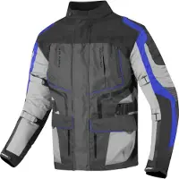 Berik Safari Schwarz Blau Wasserdichte 3in1 Motorrad Textiljacke Größe 52