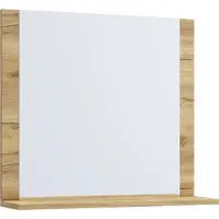 VCM Badspiegel rahmenlos | Wandspiegel | schlankes Design | Maße ca. H. 55 x B. 60 x T. 17 cm | Wandspiegel – Lendas