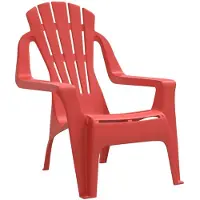 vidaXL "Winterschlussverkauf "Outdoor-Stuhl/Picknickstuhl - Kinder-Gartenstühle 2er Set - Gartensessel - Rot 37x34x44 cm PP Holzoptik - 37x34x44 cm NeuMöbel 1882959
