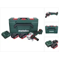 Metabo WVB 18 LTX BL 15-125 Quick Akku Winkelschleifer 18 V 125 mm ( 601731660 ) Brushless + 2x Akku 5,5 Ah + Ladegerät + metaBOX