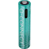 Q-CONNECT KF14130 Akku-Batterien Rechargeable - Micro/AAA/HR03, 1,2 V, 4 Stück