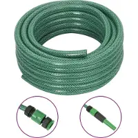 vidaXL 2024 Moderne Gartenschläuche Gartenschlauch mit Armaturen-Set Grün 0,6 20 m PVC 453154