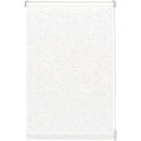 Gardinia EasyFix Rollo mit Blättern weiß 60 x 150 cm