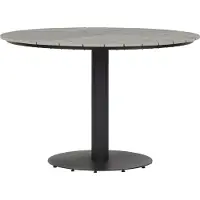 Ebuy24 Hector Gartentisch Ø110 cm grau.