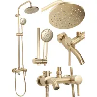 REA Duschgarnitur Luis Gold Brush