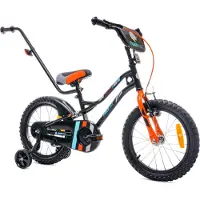 Sun baby Tiger Bike Kinderfahrrad Jungen Fahrrad Stützräder 12 14 16 Zoll ab 2-6 Jahre BMX Kinder Fahrrad (16 Zoll, Orange)