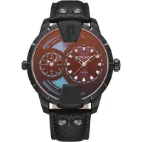 Police PEWJA0022001 Herrenuhr Huntley Dualzeit Schwarz