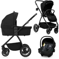 Lionelo Meril 3-in-1 Kombikinderwagen, Black Onyx