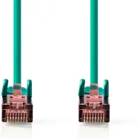 Nedis CAT6-Netzwerkkabel - RJ45 Stecker - RJ45 Stecker - S/FTP - 15.0 m - Rund - LSZH - Grün - Label