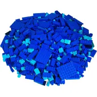 LEGO Steine Sondersteine Gemischt Blau NEU! Menge 250x – Jede Mischung individuell zusammengestellt