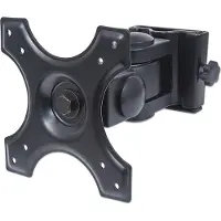 Manhattan TV & Monitor Mount, Wall, Tilt and Swivel, 1 screen, Screen Sizes: 13-27", Black, VESA 75x75 to 100x100mm, 12kg, Swivel with 2 pivots, Lifetime Warranty - Klammer - für Monitor