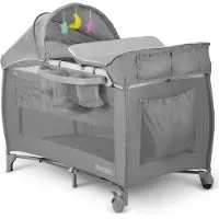 Ricokids Reisebett 125x65x78cm RK-242 grau
