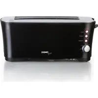 Domo DO961T, 4 Scheibe(n), Schwarz, Kunststoff, 1350 W, 447 mm, 225 mm